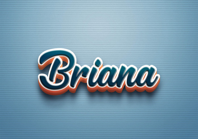 Free photo of Cursive Name DP: Briana