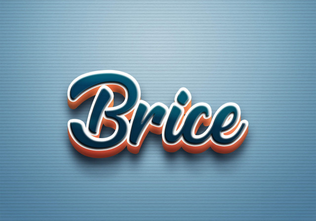 Free photo of Cursive Name DP: Brice