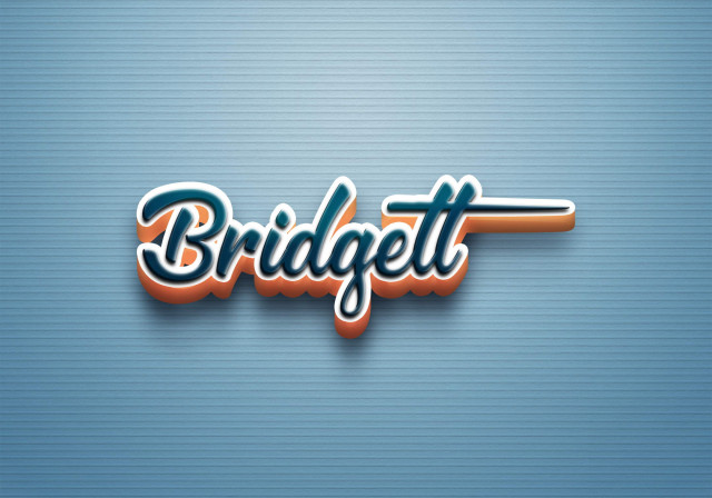 Free photo of Cursive Name DP: Bridgett