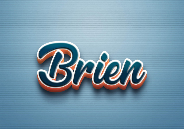 Free photo of Cursive Name DP: Brien