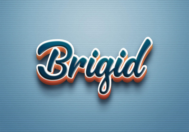 Free photo of Cursive Name DP: Brigid