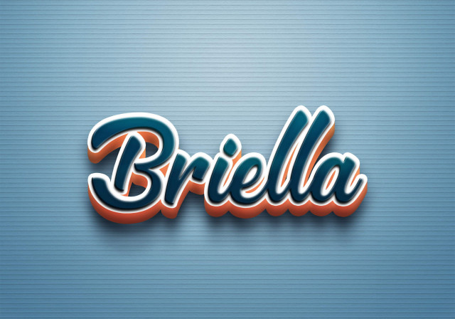 Free photo of Cursive Name DP: Briella