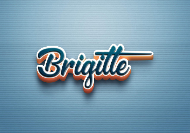 Free photo of Cursive Name DP: Brigitte