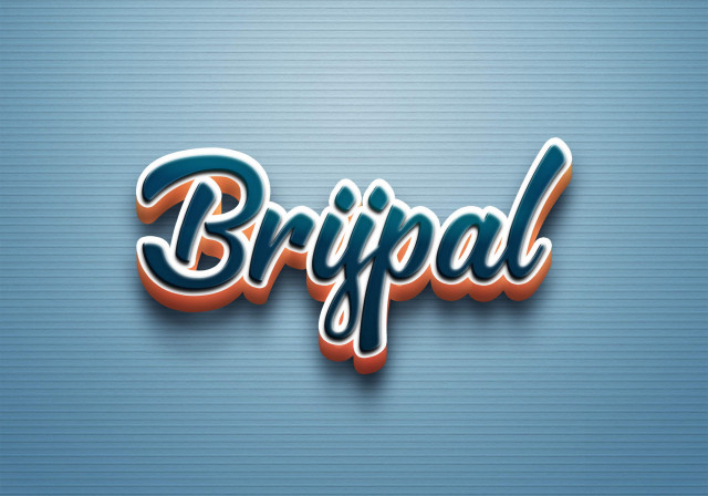 Free photo of Cursive Name DP: Brijpal