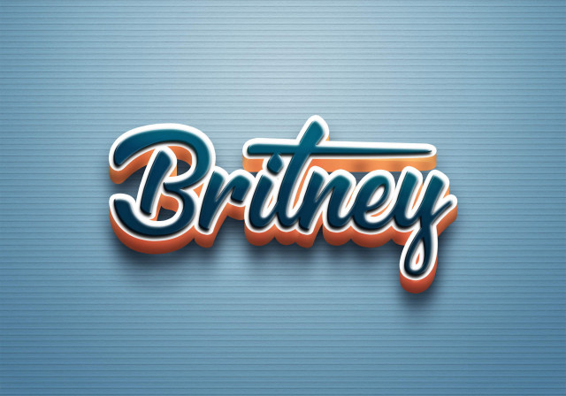 Free photo of Cursive Name DP: Britney