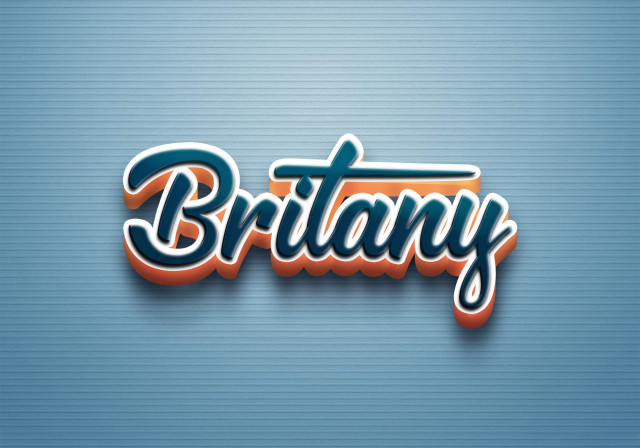 Free photo of Cursive Name DP: Britany