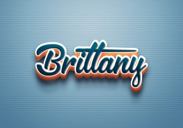 Free photo of Cursive Name DP: Brittany