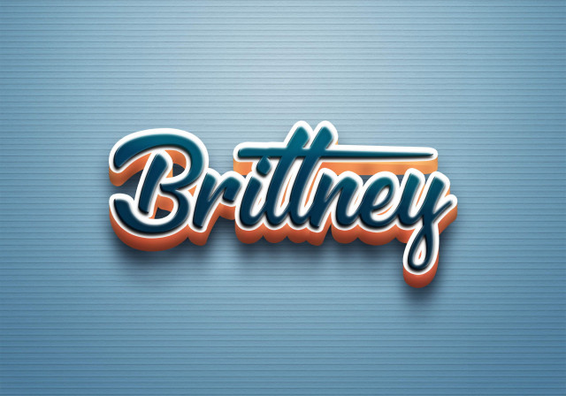 Free photo of Cursive Name DP: Brittney