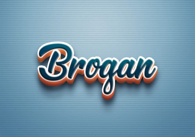 Free photo of Cursive Name DP: Brogan