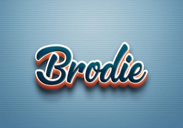 Free photo of Cursive Name DP: Brodie