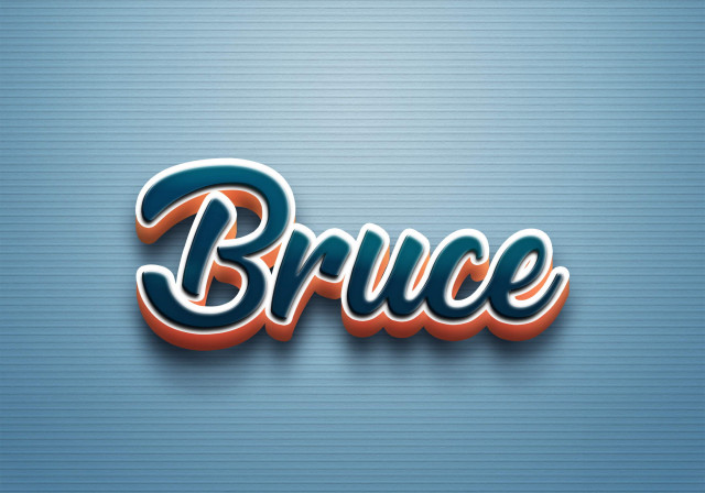 Free photo of Cursive Name DP: Bruce