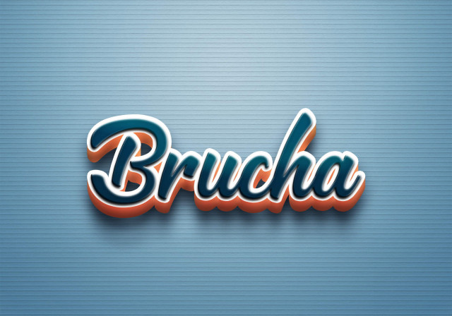 Free photo of Cursive Name DP: Brucha