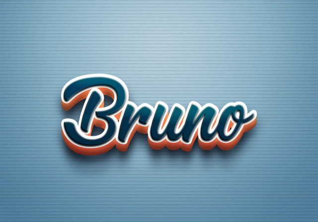 Free photo of Cursive Name DP: Bruno