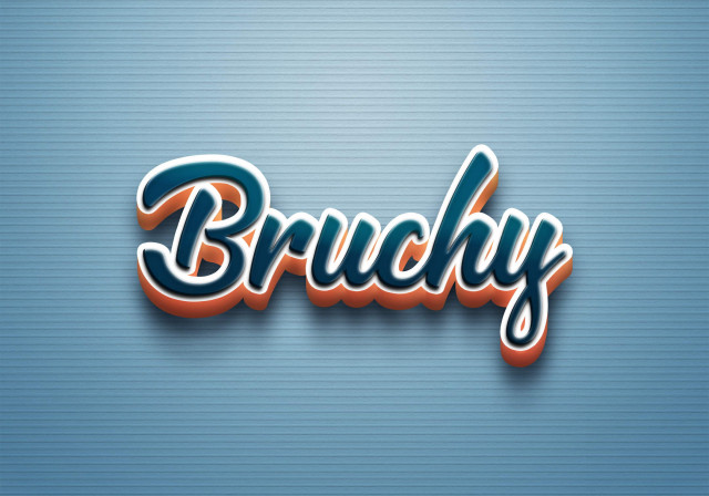 Free photo of Cursive Name DP: Bruchy