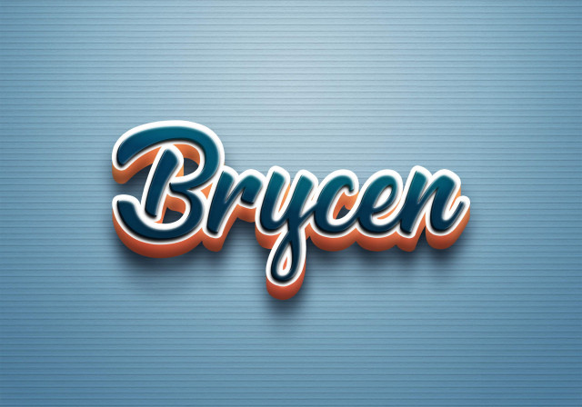 Free photo of Cursive Name DP: Brycen