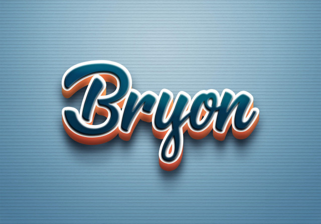 Free photo of Cursive Name DP: Bryon