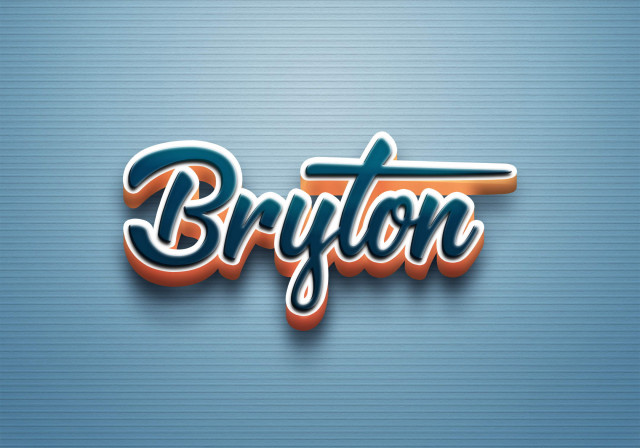 Free photo of Cursive Name DP: Bryton