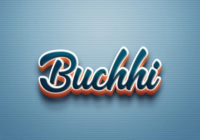 Free photo of Cursive Name DP: Buchhi