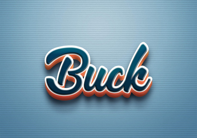 Free photo of Cursive Name DP: Buck
