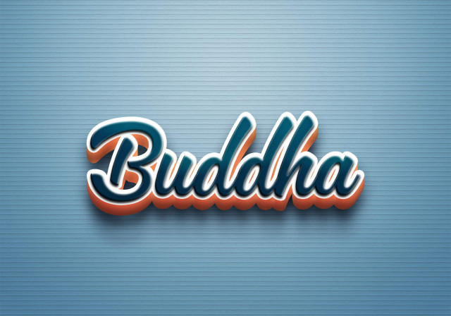 Free photo of Cursive Name DP: Buddha