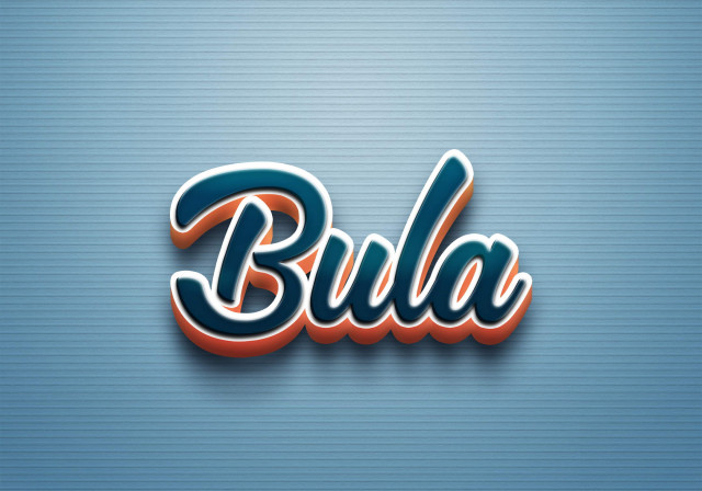 Free photo of Cursive Name DP: Bula