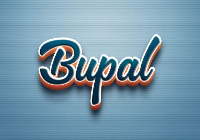 Free photo of Cursive Name DP: Bupal