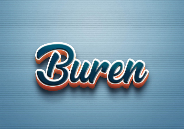Free photo of Cursive Name DP: Buren