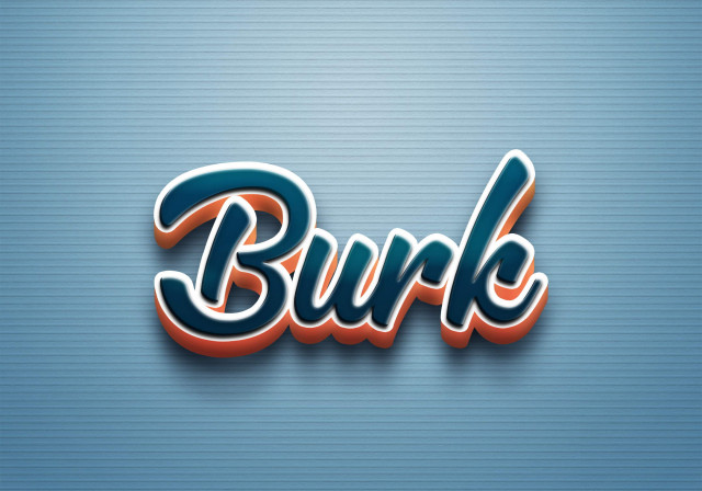 Free photo of Cursive Name DP: Burk