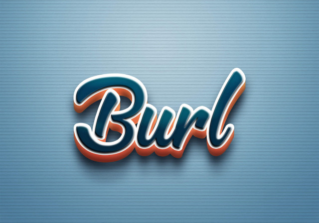 Free photo of Cursive Name DP: Burl