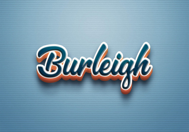 Free photo of Cursive Name DP: Burleigh