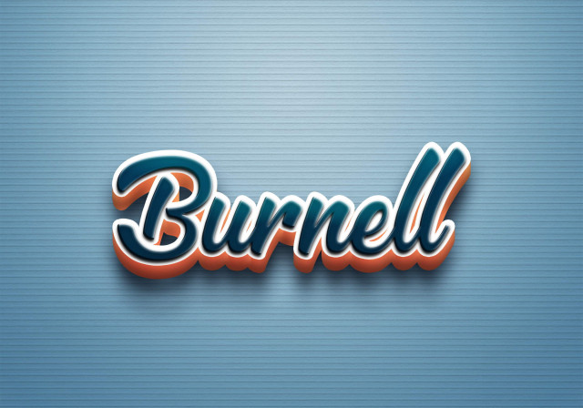 Free photo of Cursive Name DP: Burnell