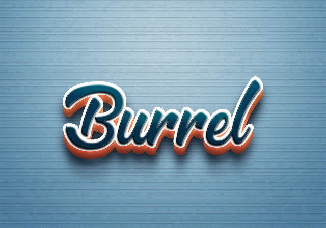 Free photo of Cursive Name DP: Burrel