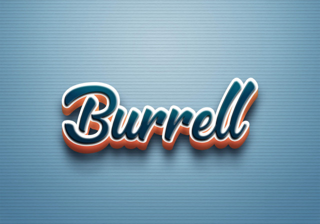 Free photo of Cursive Name DP: Burrell