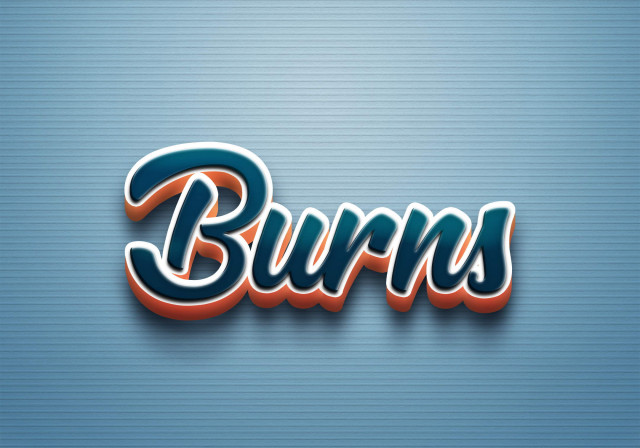 Free photo of Cursive Name DP: Burns