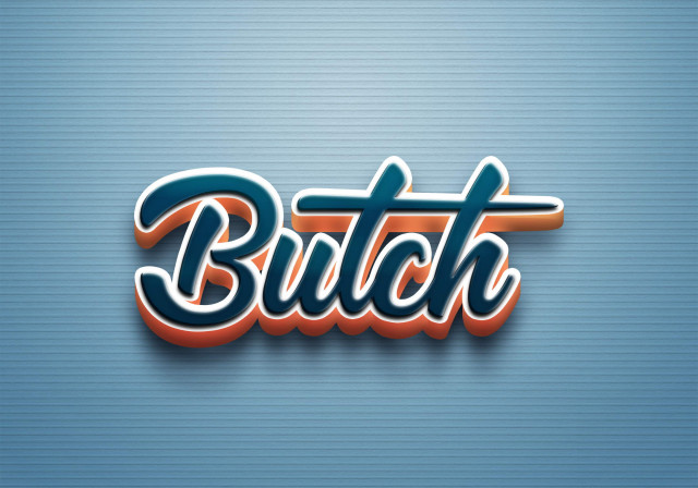 Free photo of Cursive Name DP: Butch