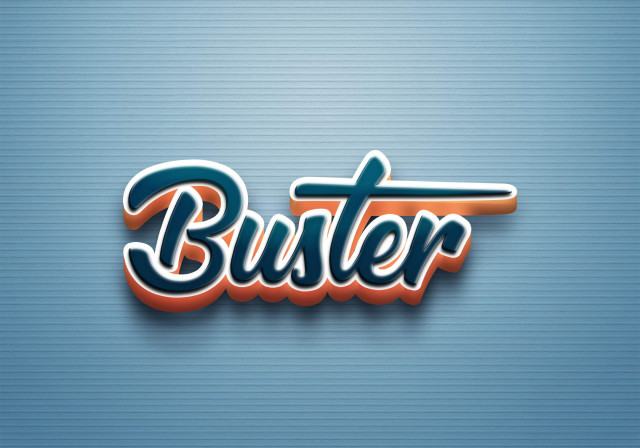 Free photo of Cursive Name DP: Buster