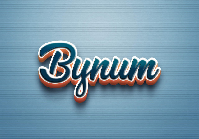 Free photo of Cursive Name DP: Bynum