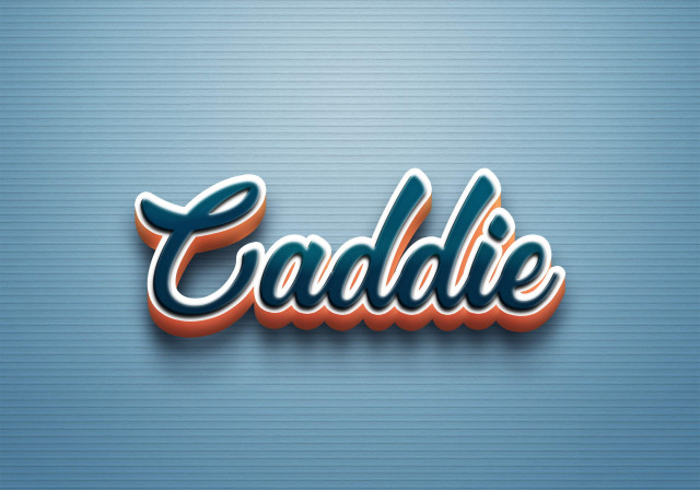 Free photo of Cursive Name DP: Caddie