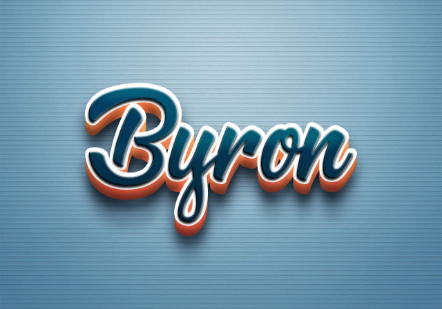 Free photo of Cursive Name DP: Byron