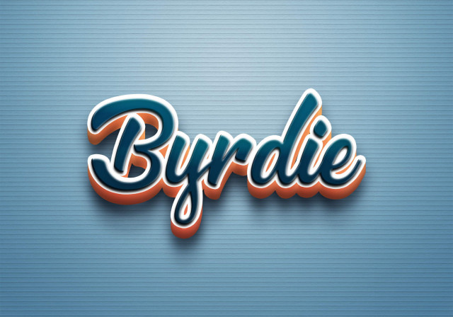 Free photo of Cursive Name DP: Byrdie