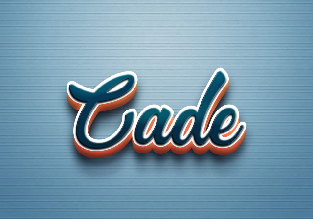 Free photo of Cursive Name DP: Cade