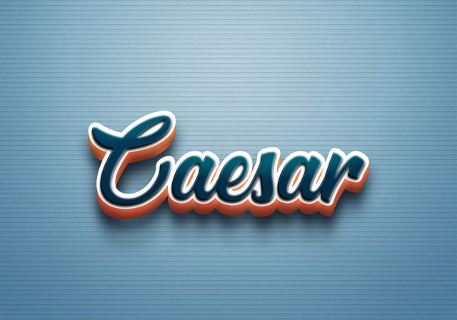 Free photo of Cursive Name DP: Caesar