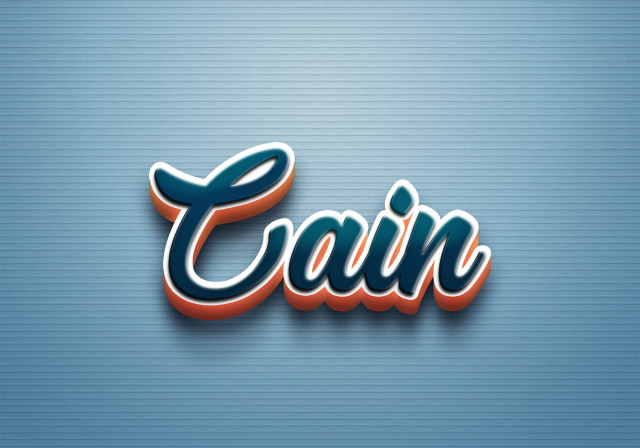 Free photo of Cursive Name DP: Cain