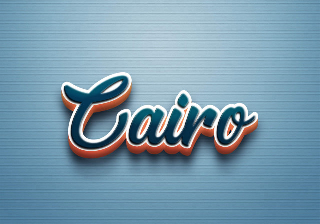 Free photo of Cursive Name DP: Cairo