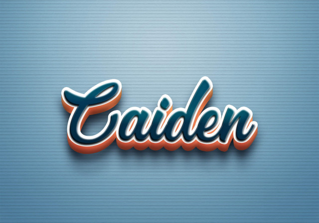 Free photo of Cursive Name DP: Caiden