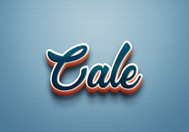 Free photo of Cursive Name DP: Cale