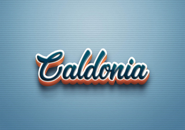 Free photo of Cursive Name DP: Caldonia