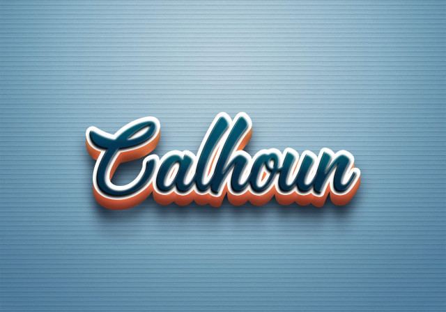 Free photo of Cursive Name DP: Calhoun