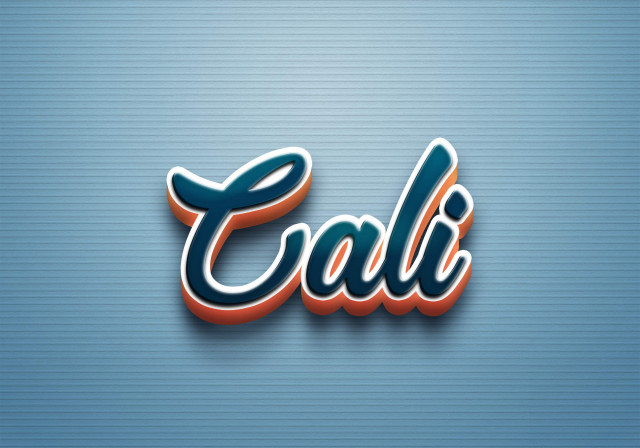 Free photo of Cursive Name DP: Cali