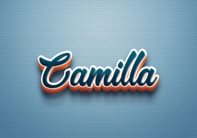 Free photo of Cursive Name DP: Camilla